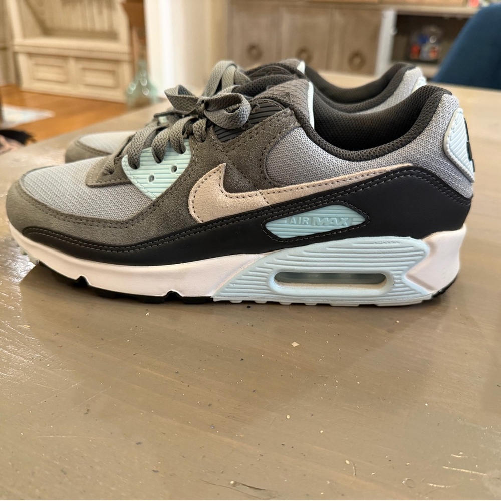 Nike Air Max Shoes - Gray and Blue